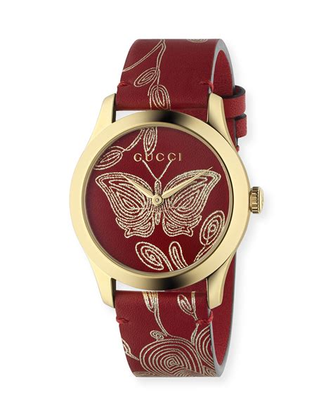 gucci watch butterfly